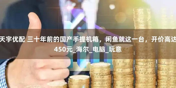 天宇优配 三十年前的国产手提机箱，闲鱼就这一台，开价高达450元_海尔_电脑_玩意