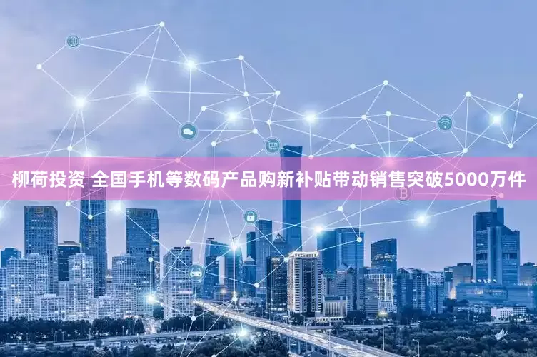 柳荷投资 全国手机等数码产品购新补贴带动销售突破5000万件